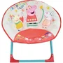 Fun House - Siège Lune Pliable Peppa Pig pour Enfant - 47 x 54 x 45 cm - Structure Métal Housse Polyester - Dès 24 Mois