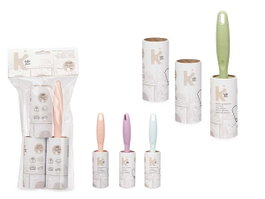 Arte Regal Rouleau Anti-Peluches 2 Recharges 40 Feuilles Couleurs Assorties 13x28x4 cm (Set de 24)
