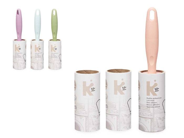 Arte Regal Rouleau Anti-Peluches 2 Recharges 40 Feuilles Couleurs Assorties 13x28x4 cm (Set de 24)