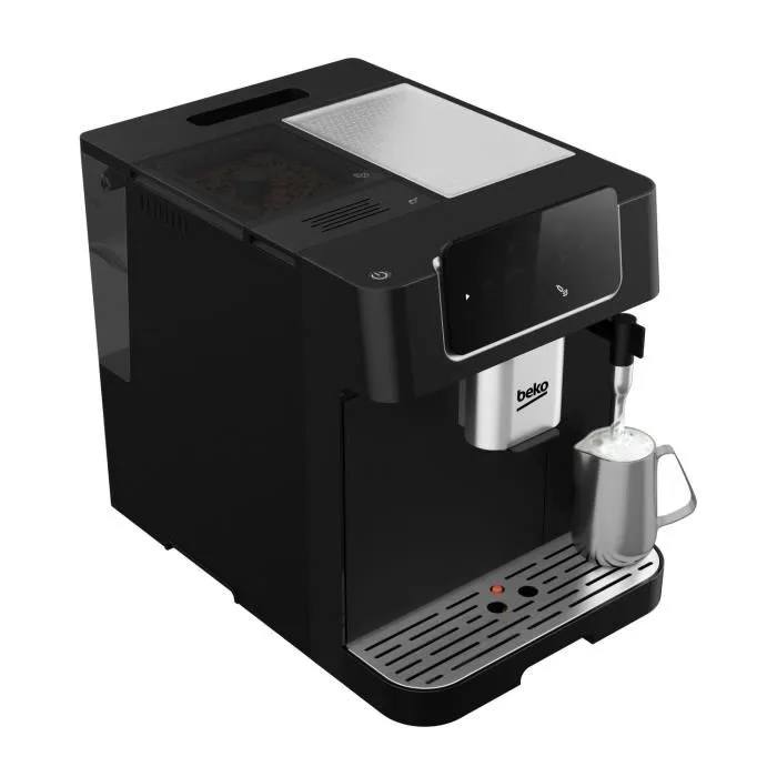Beko CEG7302B Machine à Café Automatique avec Broyeur Intégré - 1350W - 19 Bars - Noir - Réservoir 2L et 250g