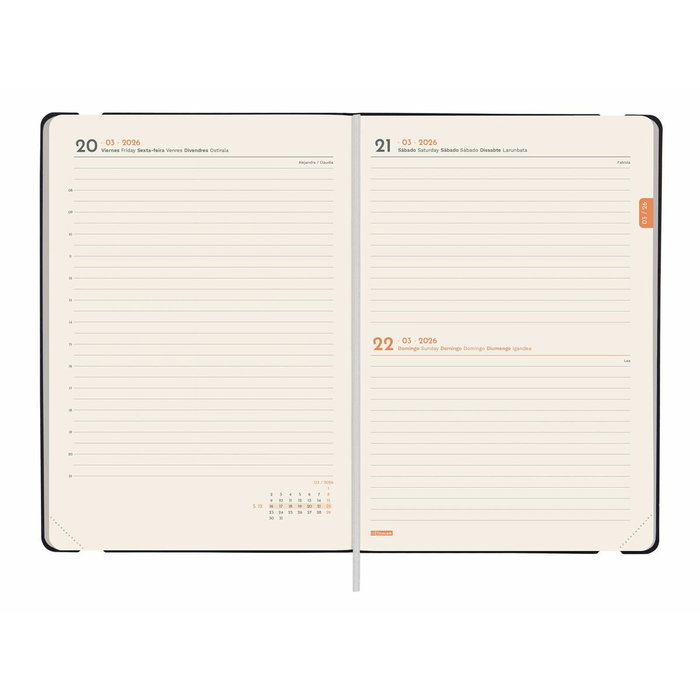 Agenda Finocam FLEXI Noir A5 14,8 x 21 cm 2026 Agenda Finocam FLEXI Noir A5 14,8 x 21 cm 2026