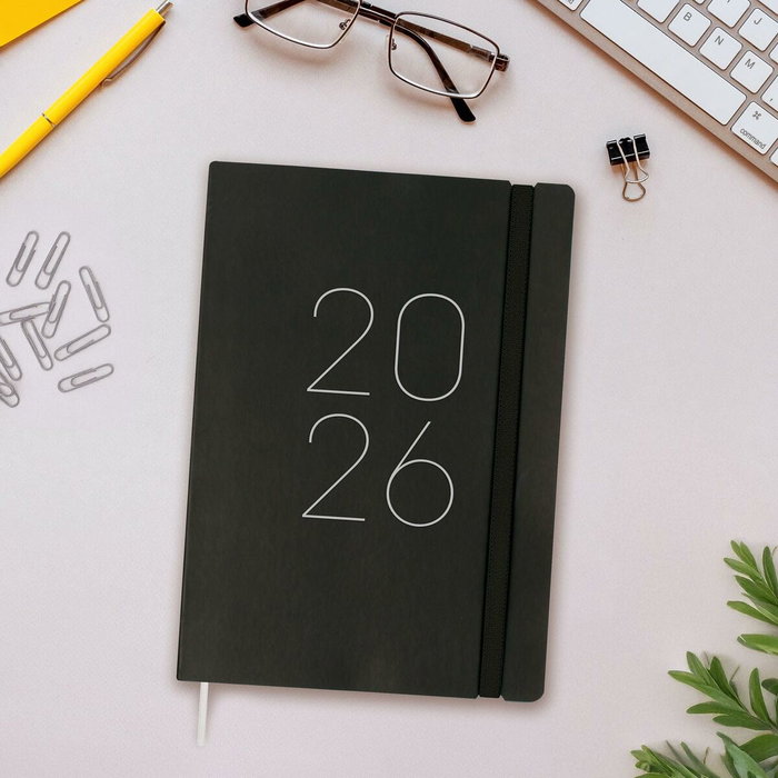 Agenda Finocam FLEXI Noir A5 14,8 x 21 cm 2026 Agenda Finocam FLEXI Noir A5 14,8 x 21 cm 2026