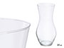 GIFTDECOR Vase en Verre Bombé Transparent 37 cm - 17x36.5x17 cm (Set de 4)