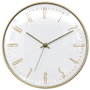 Home Deco Factory Horloge murale silencieuse Luce avec détails dorés