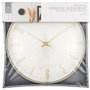 Home Deco Factory Horloge murale silencieuse Luce avec détails dorés