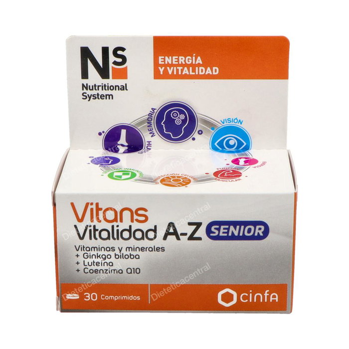 NS Vitans Vitalidad A-Z Senior 30 Comprimés NS Vitans Vitalidad A-Z Senior 30 Comprimés