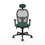 Piqueras y Crespo Chaise de Bureau Jorquera Vert Bouteille et Gris