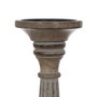 BigBuy Home Pot à Bougie Blanc Naturel Fer Bois de manguier 19 x 19 x 68,5 cm