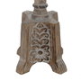 BigBuy Home Pot à Bougie Blanc Naturel Fer Bois de manguier 19 x 19 x 68,5 cm