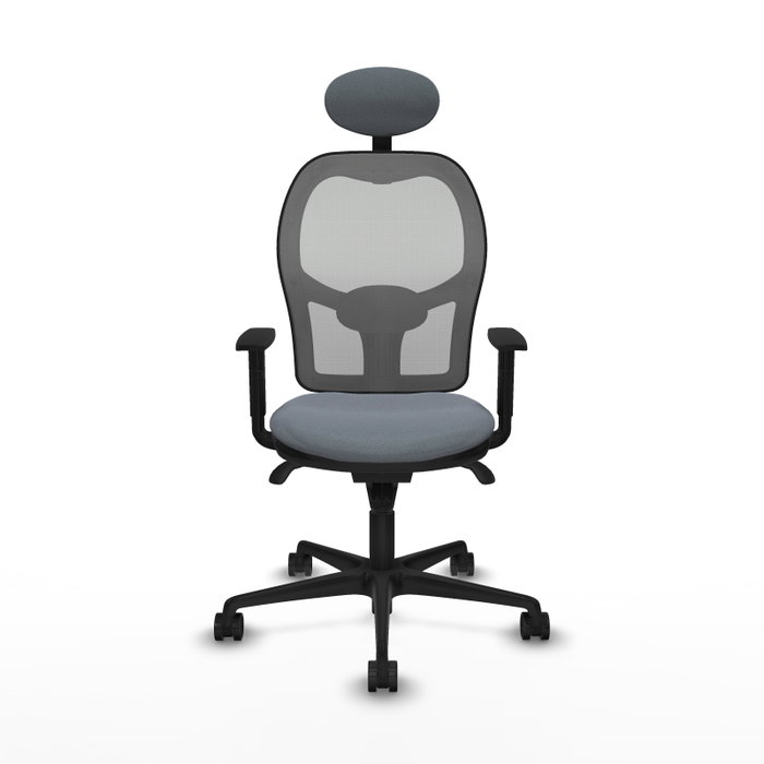 Piqueras y Crespo Chaise de Bureau Jorquera avec Appui-tête Gris