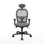 Piqueras y Crespo Chaise de Bureau Jorquera avec Appui-tête Gris