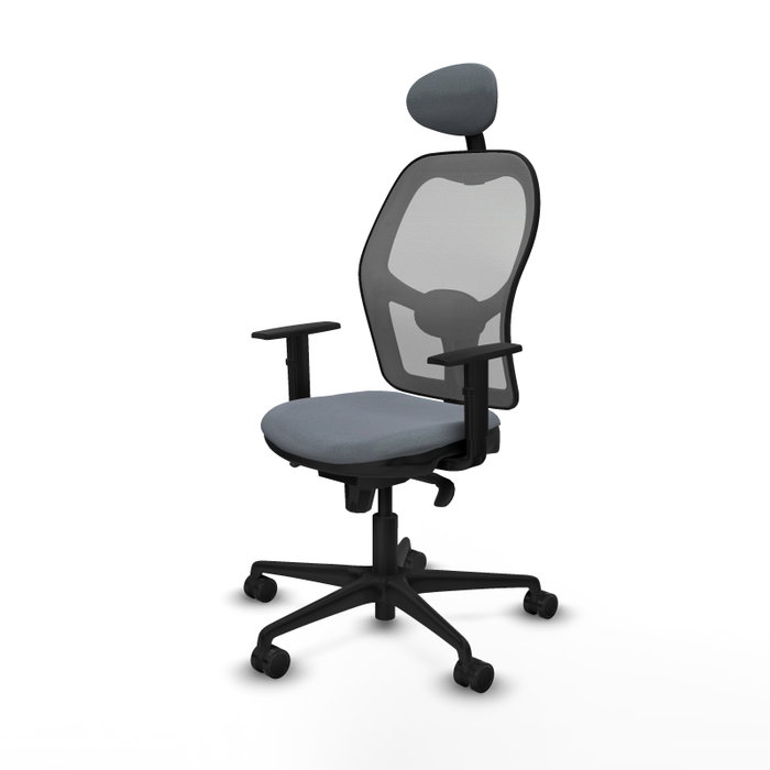Piqueras y Crespo Chaise de Bureau Jorquera avec Appui-tête Gris