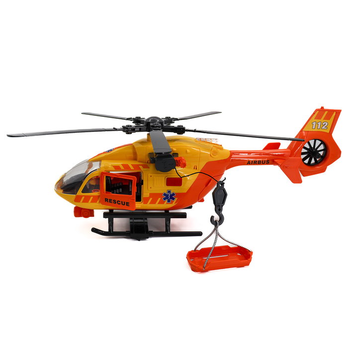 Tachan Helicoptère de Secours Heroes de Ciudad 1:12 avec Lumières et Sons - Jouet pour Enfants 3 Ans et Plus - Version Multilingue Français