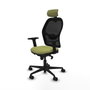 Piqueras y Crespo Chaise de Bureau avec Appui-tête 2D036N2 Vert