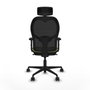 Piqueras y Crespo Chaise de Bureau avec Appui-tête 2D036N2 Vert