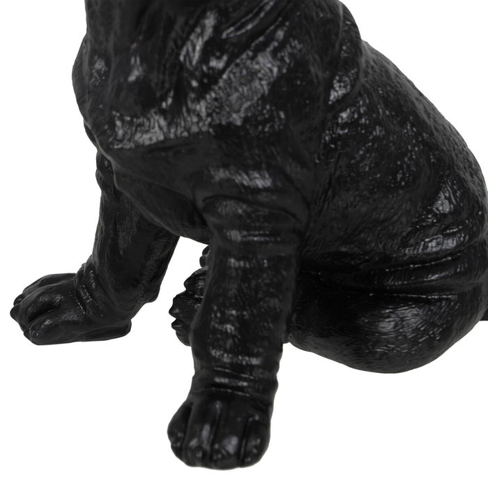 BigBuy Home Figurine Décorative Chien Noir et Doré
