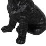 BigBuy Home Figurine Décorative Chien Noir et Doré