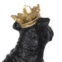 BigBuy Home Figurine Décorative Chien Noir et Doré