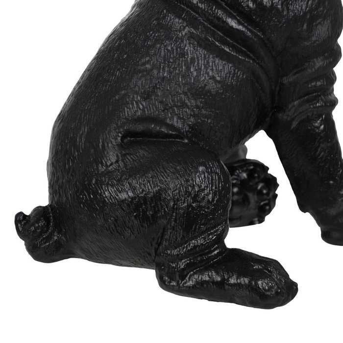 BigBuy Home Figurine Décorative Chien Noir et Doré