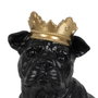 BigBuy Home Figurine Décorative Chien Noir et Doré