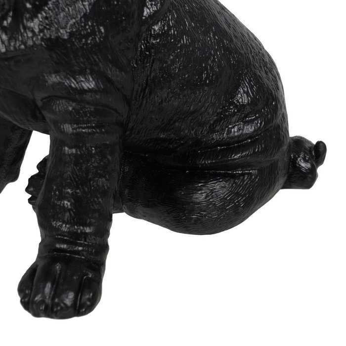 BigBuy Home Figurine Décorative Chien Noir et Doré