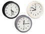 GIFTDECOR Horloge Murale Ronde Assortie 12x12x4 cm Blanc Gris Noir (Set de 12)