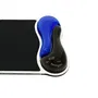 Kensington - Tapis de souris avec repose-poignet ergonomique Duo Gel, revêtement en vinyle durable, système de ventilation, base rigide pour précision - Noir et bleu