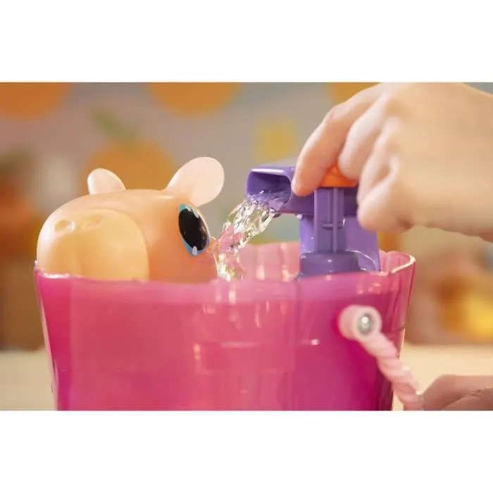 Goliath Animagic Capybara Spa Time - Animal interactif lumineux pour le bain, marron - Let's Glo - Expérience sensorielle relaxante pour enfants