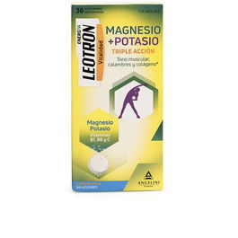 Leotron MAGNESIUM + POTASSIUM ENERGY Comprimés effervescents triple action Orange 36 u