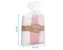 KioKids Set de 3 Mousselines Rose, Blanc et Imprimé Animaux 70x70cm
