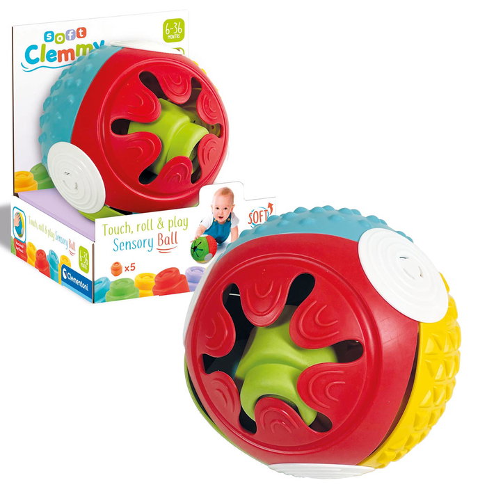Clementoni Balle sensorielle Clemmy avec cubes