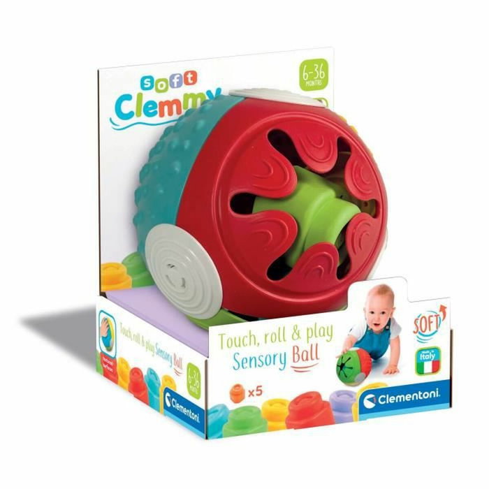 Clementoni Balle sensorielle Clemmy avec cubes