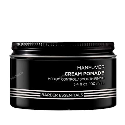 Redken Brews MANEUVER Crème Pommade Coiffante pour Hommes - Tenue Moyenne, Effet Naturel, 100 ml