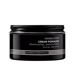 Redken Brews MANEUVER Crème Pommade Coiffante pour Hommes - Tenue Moyenne, Effet Naturel, 100 ml