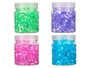 Giftdecor Bouteille de diamants 150 gr, medias, couleurs assorties, 6,5x6,5x8 cm, en plastique (Set de 32)