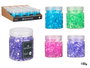 Giftdecor Bouteille de diamants 150 gr, medias, couleurs assorties, 6,5x6,5x8 cm, en plastique (Set de 32)
