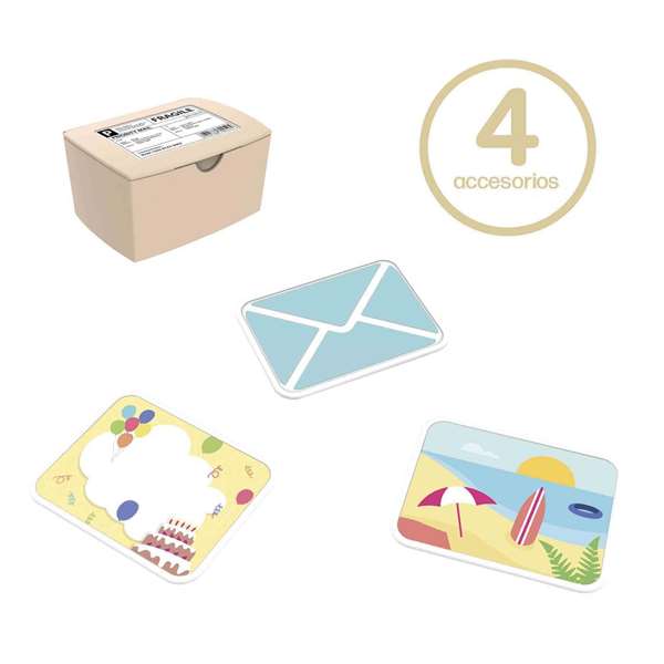 Smoby S.life Boîte aux Lettres avec Accessoires en Plastique pour Enfants dès 2 Ans - Jouet en Espagnol et Portugais
