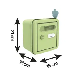 Smoby Boîte aux lettres jouet pour maisonnette avec 4 accessoires, fixation murale et fenêtre, 40% matière recyclée, fabrication française, à partir de 2 ans