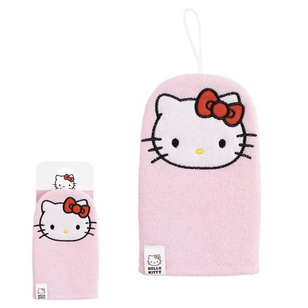 Cerdá Gant de bain Hello Kitty pour enfant 10 x 20 x 1,5 cm - Rose