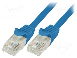 LOGILINK Cordon de raccordement Cat 5e U/UTP bleu 1m RJ45