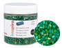 Innspiro Rocaille de verre cylindre mini aurora boreale vert foncé 2x2mm 100g