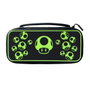 PDP Sacoche de transport 1 UP Glow In The Dark pour Nintendo Switch - Noir et vert fluo