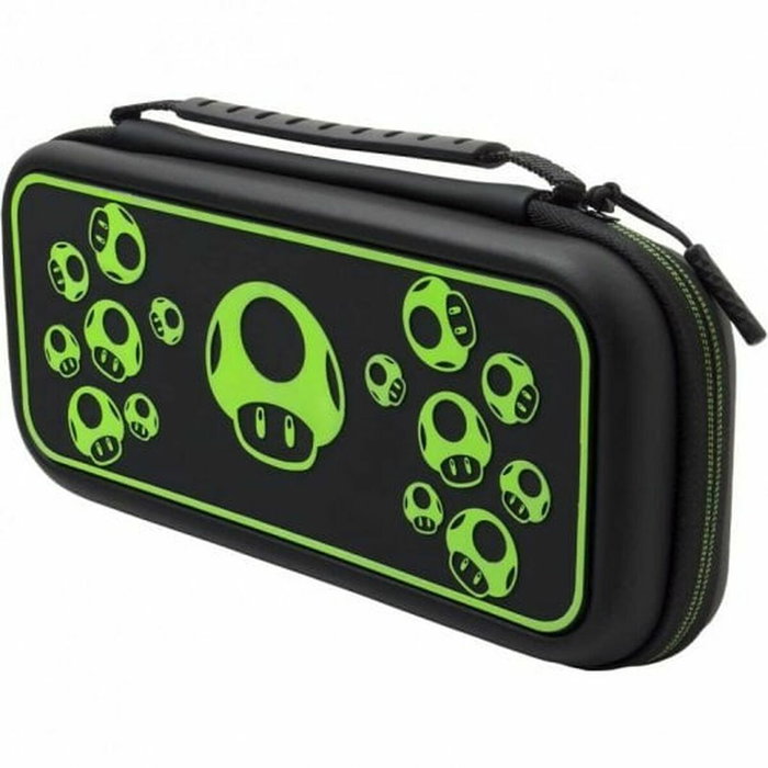 PDP Sacoche de transport 1 UP Glow In The Dark pour Nintendo Switch - Noir et vert fluo