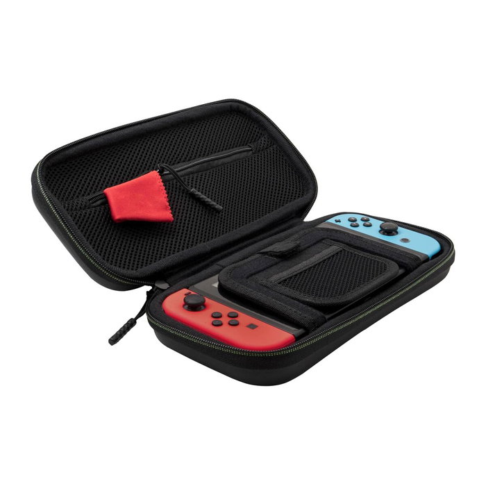 PDP Sacoche de transport 1 UP Glow In The Dark pour Nintendo Switch - Noir et vert fluo