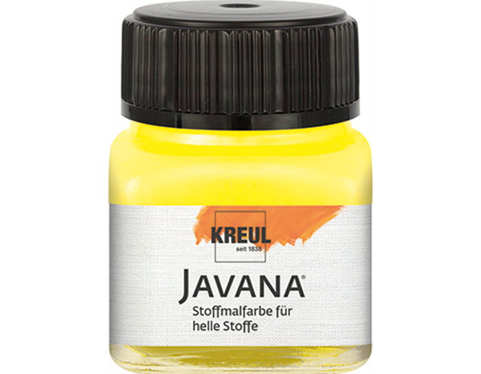 Kreul Peinture textile translucide Javana citron 20ml Kreul Peinture textile translucide Javana citron 20ml