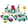 Ecoiffier Abrick 2978 - Centre Hippique à Construire avec Cheval, Manège, Pick-up, Van et Accessoires - Jouet dès 18 mois - Origine France