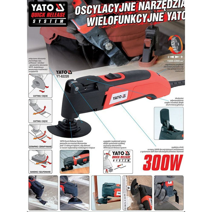 Yato YT-82220 Multi-outils 300 W Yato YT-82220 Multi-outils 300 W