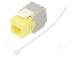 GOOBAY Module RJ45 Keystone Cat 6a Jaune