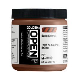 Golden OPEN Colores Acrílicos Tierra Siena Tostada 237 ml