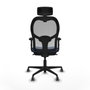 Piqueras y Crespo 2D036G2 Chaise de Bureau Bleu Marine